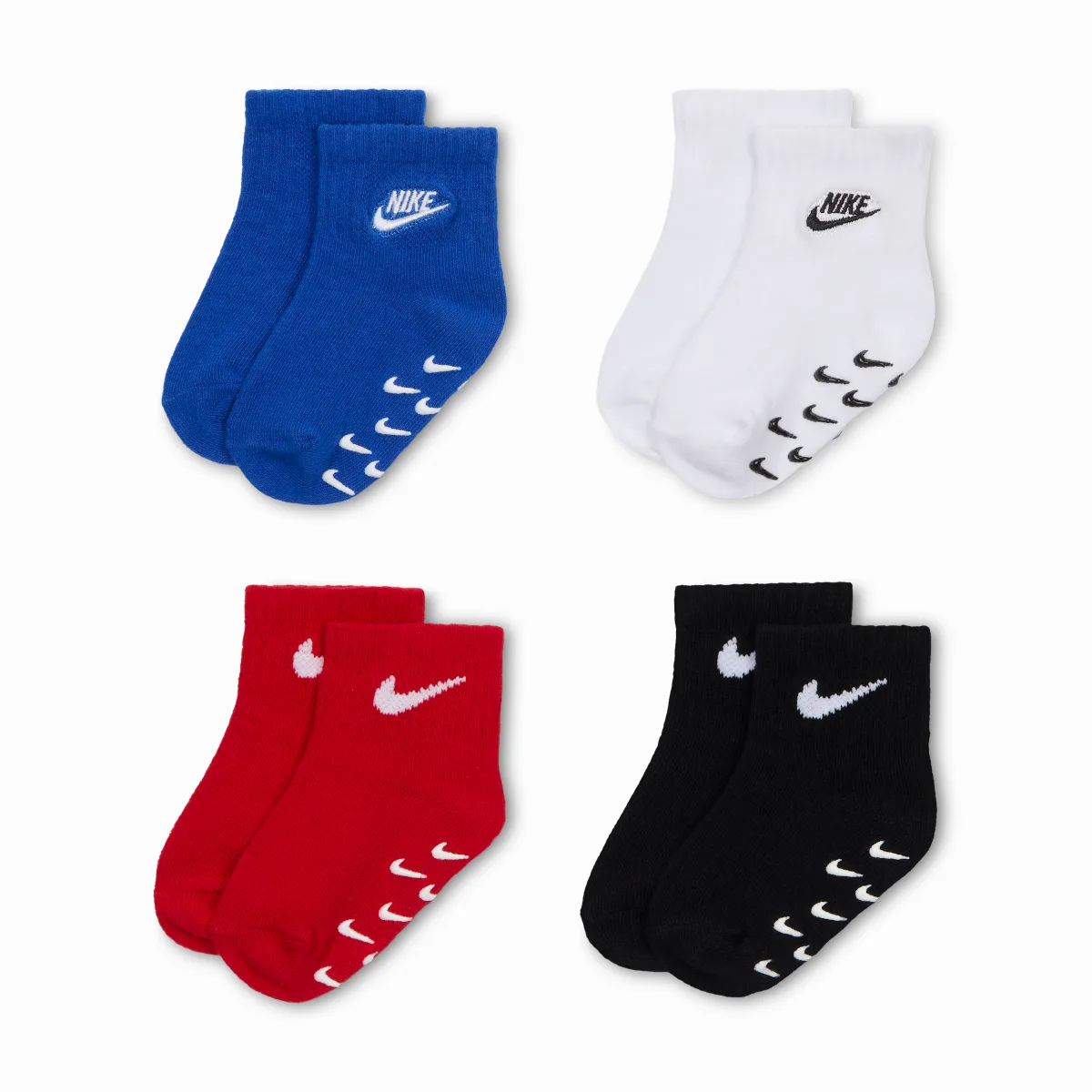 Baby Logo Gripper Socks (4 Pairs) by Nike