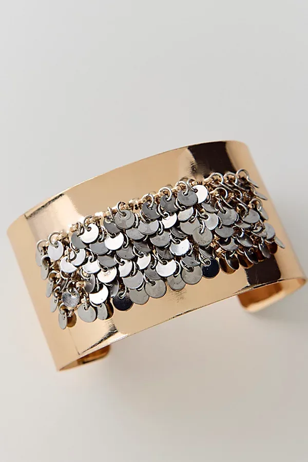 Chime Mixed Metal Cuff Bracelet by Urban Outfitters