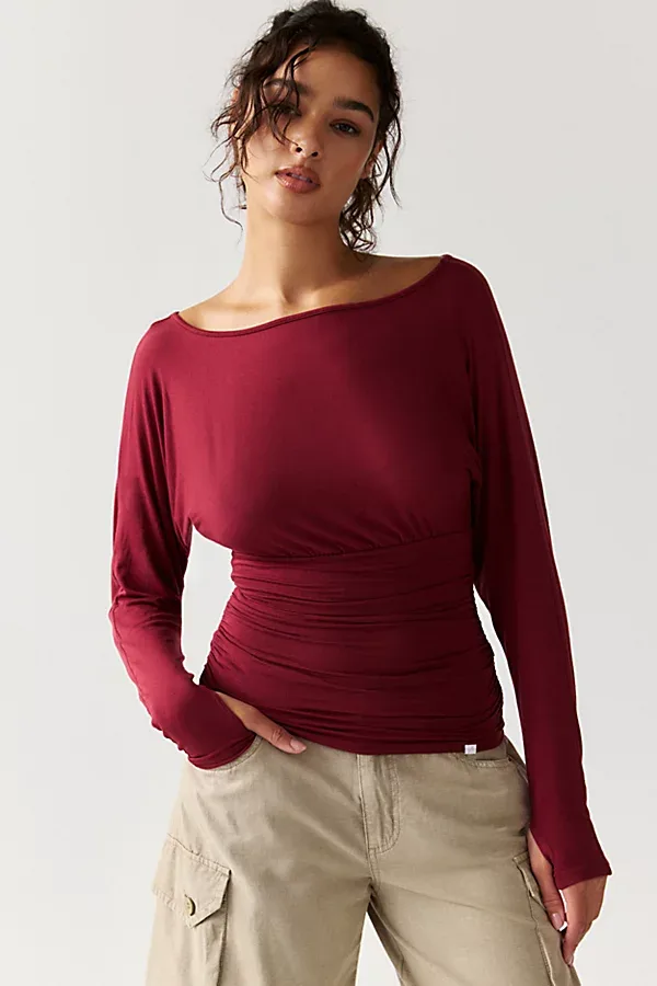 Angel Kiss Open-Back Long Sleeve Top