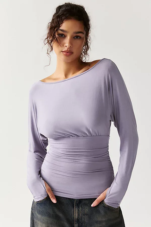 Angel Kiss Open-Back Long Sleeve Top