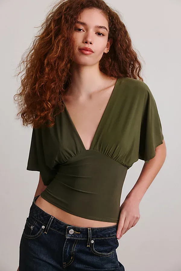 Sienna Deep-V Plunge Top