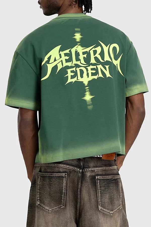 Boxy Graphic Washed Tee by Aelfric Eden