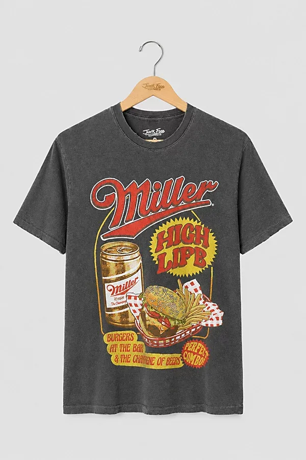 Miller High Life Burgers and Beer Vintage Tee by Junk Food