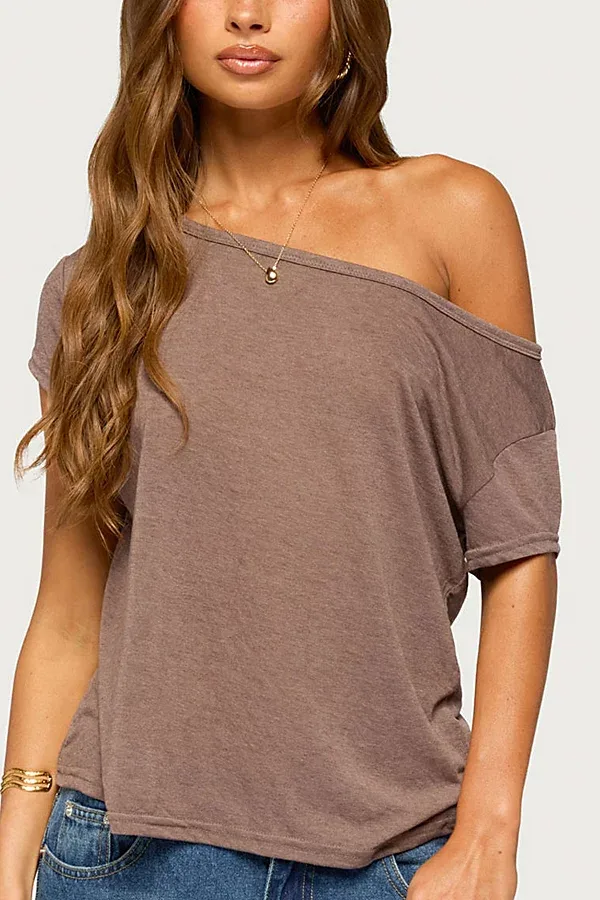 Amora Off Shoulder Sheer Top