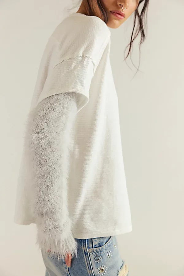 Luxe Cuff Long Sleeve Top by Free People