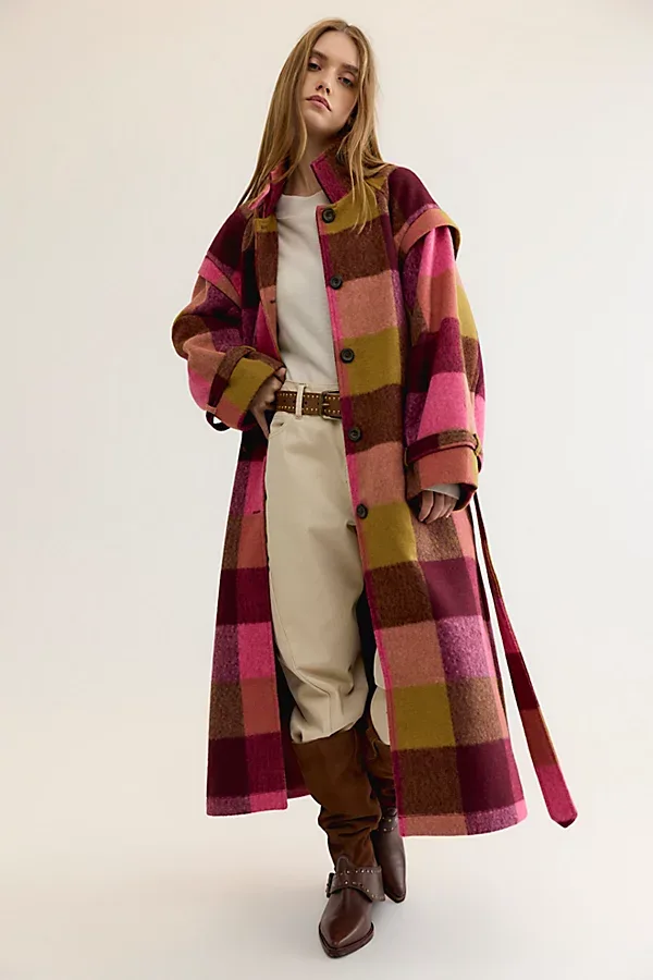 Ollie Plaid Coat by Free People