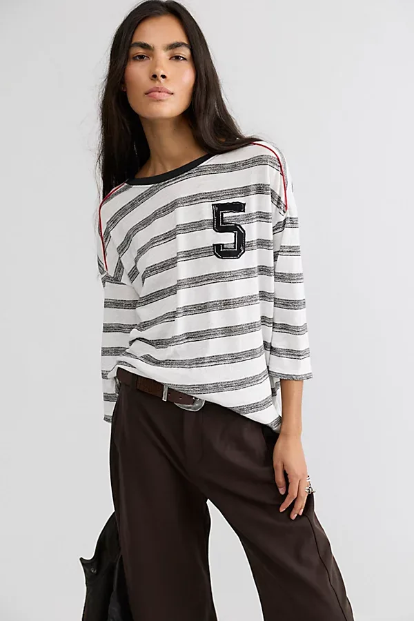 Rally Sketchy Striped Tee by Ragabond