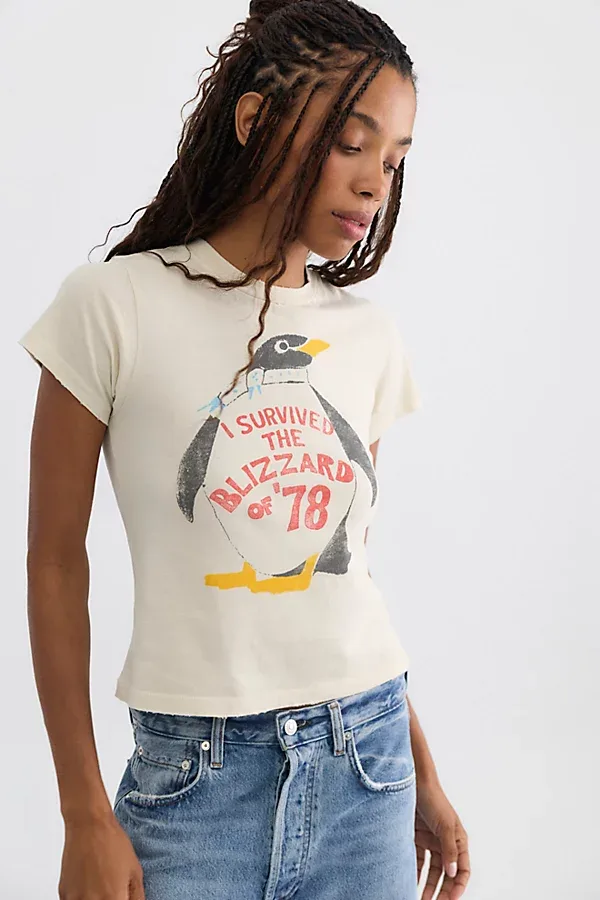 Daydreamer I Survived Penguin Vintage Tee by Daydreamer