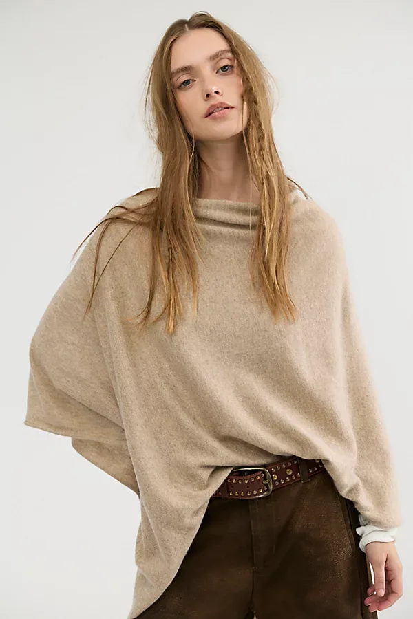 Simply Cashmere Poncho by Look by M