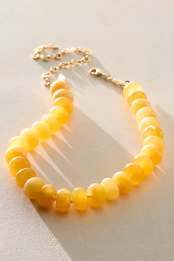 Sabina Semiprecious Beaded Stone Choker Necklace