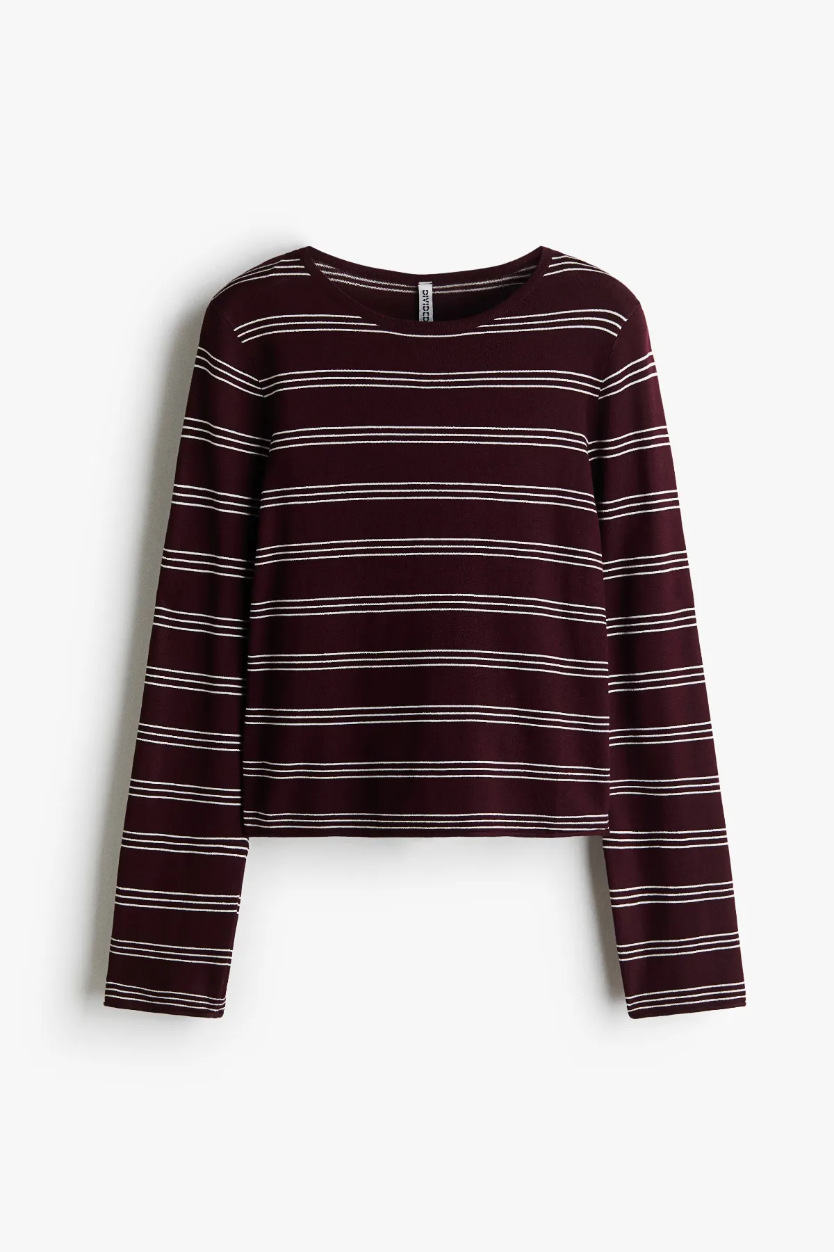 Long-Sleeved Fine-Knit Top