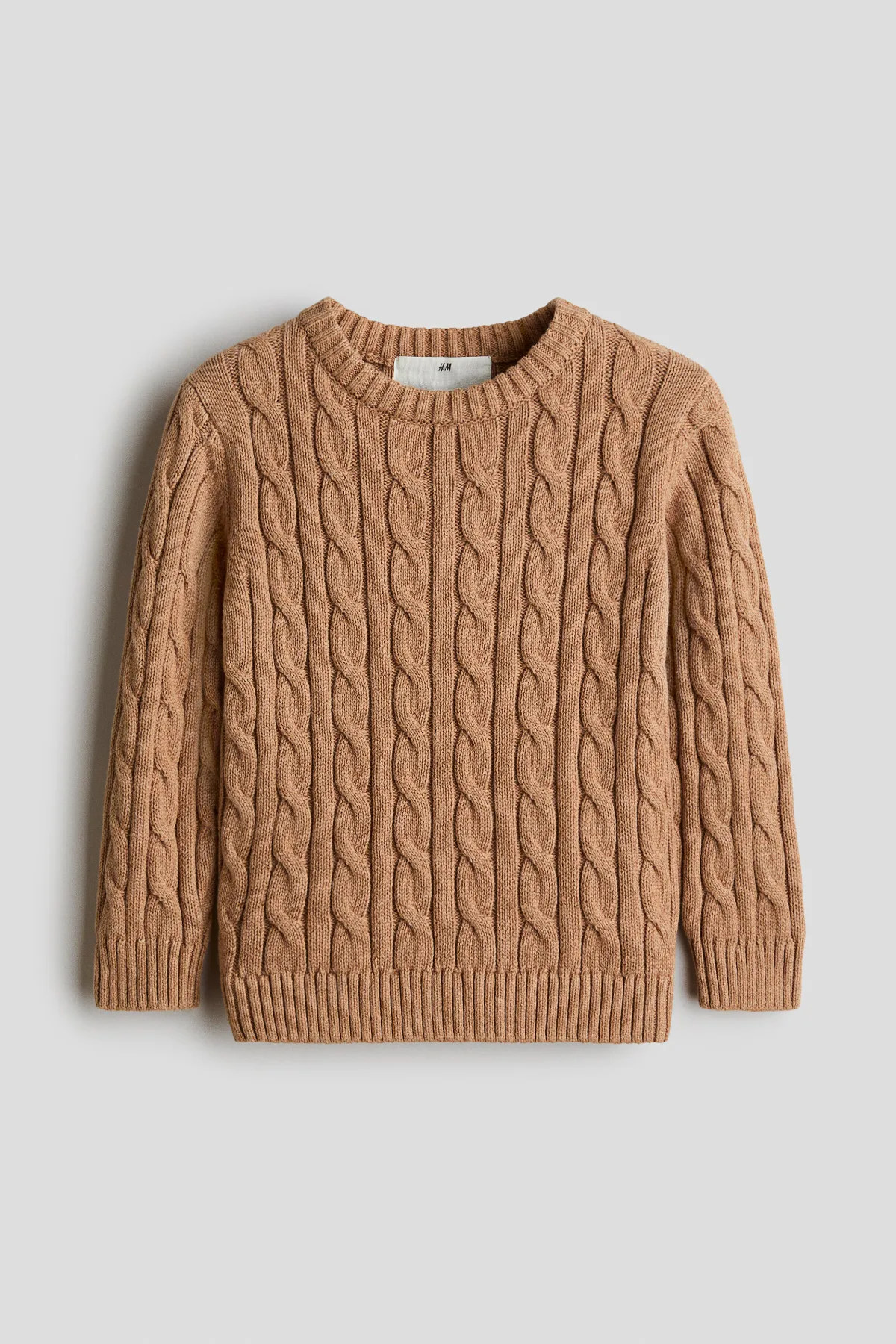 Cable-Knit Cotton Sweater by H&M