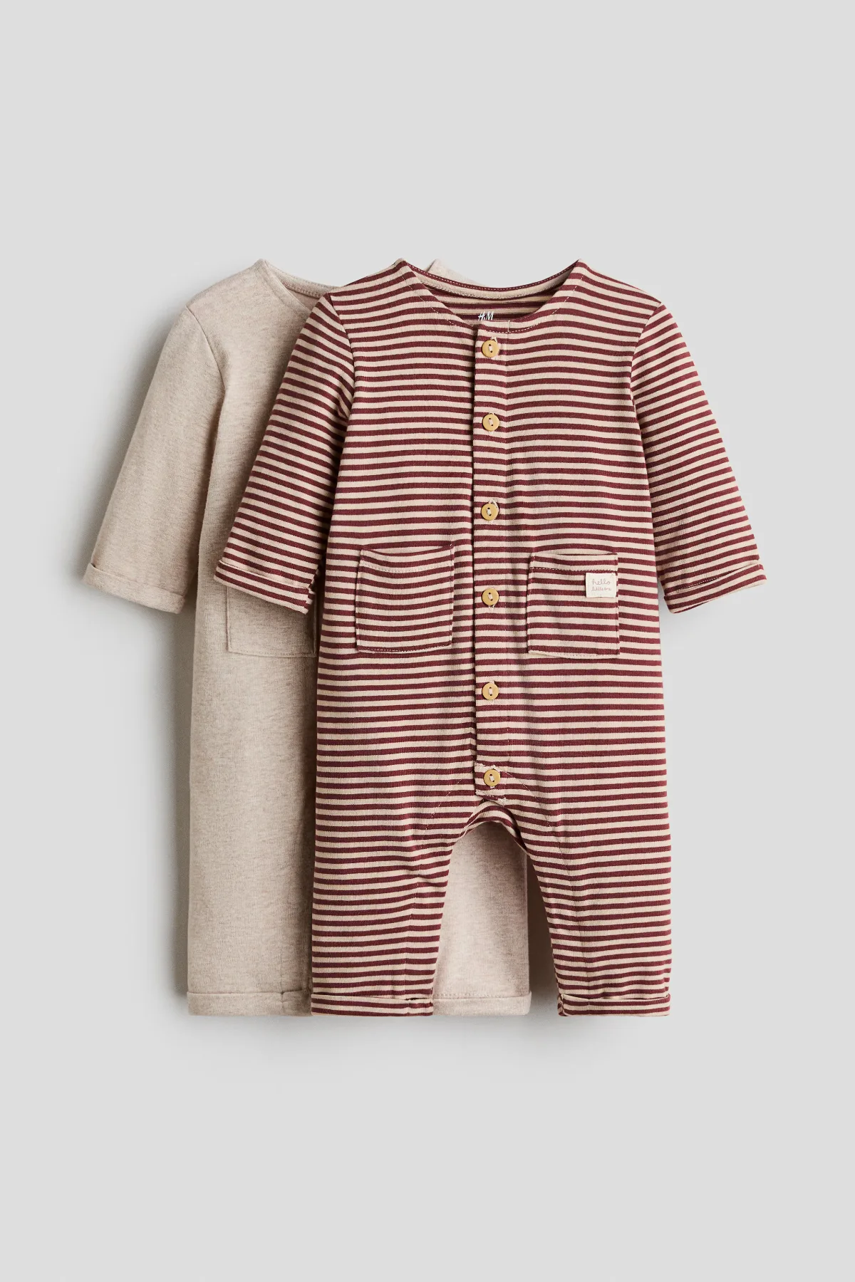 2-Pack Cotton Jumpsuits by H&M