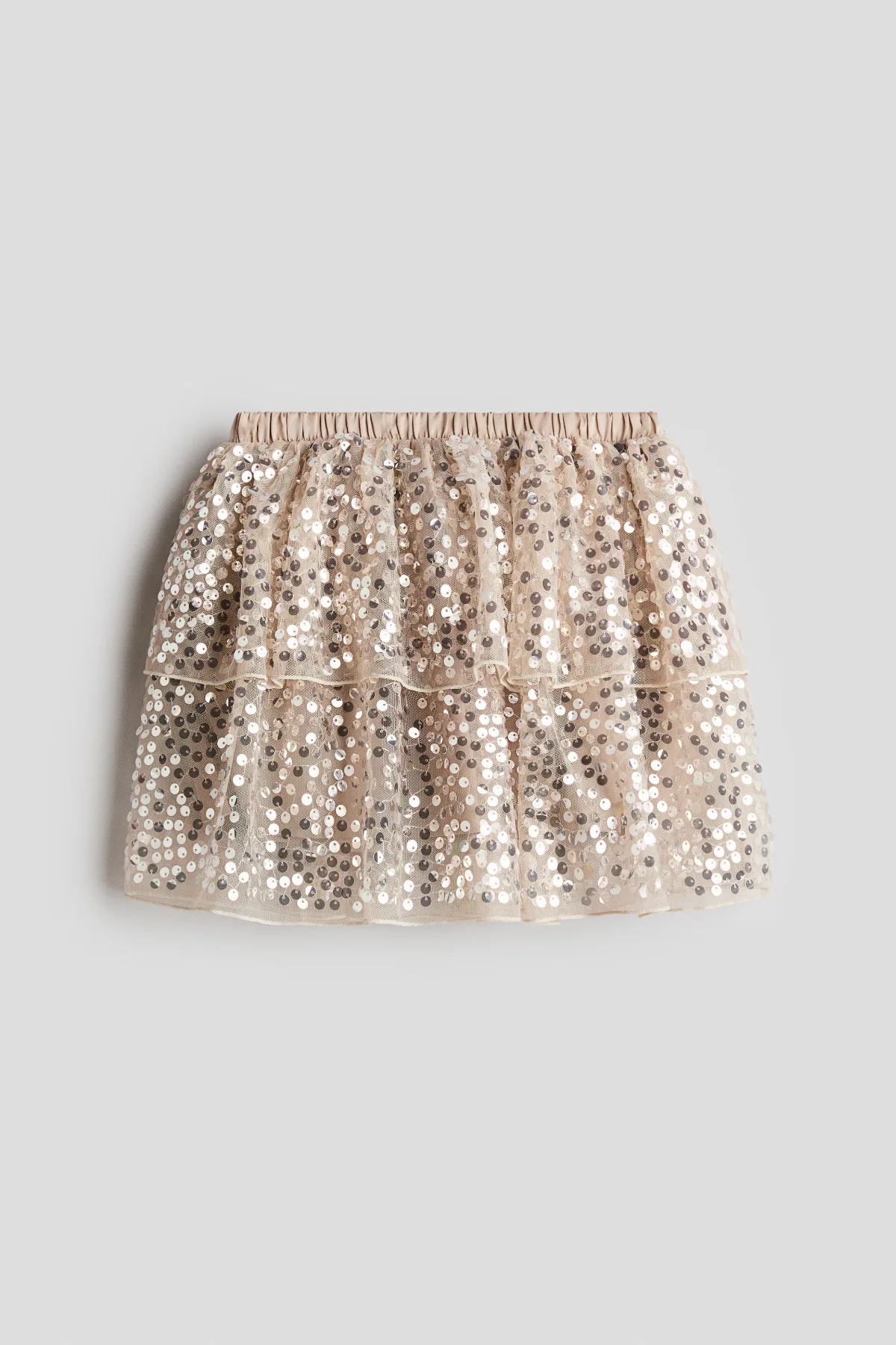 Sequined Mesh Skirt by H&M