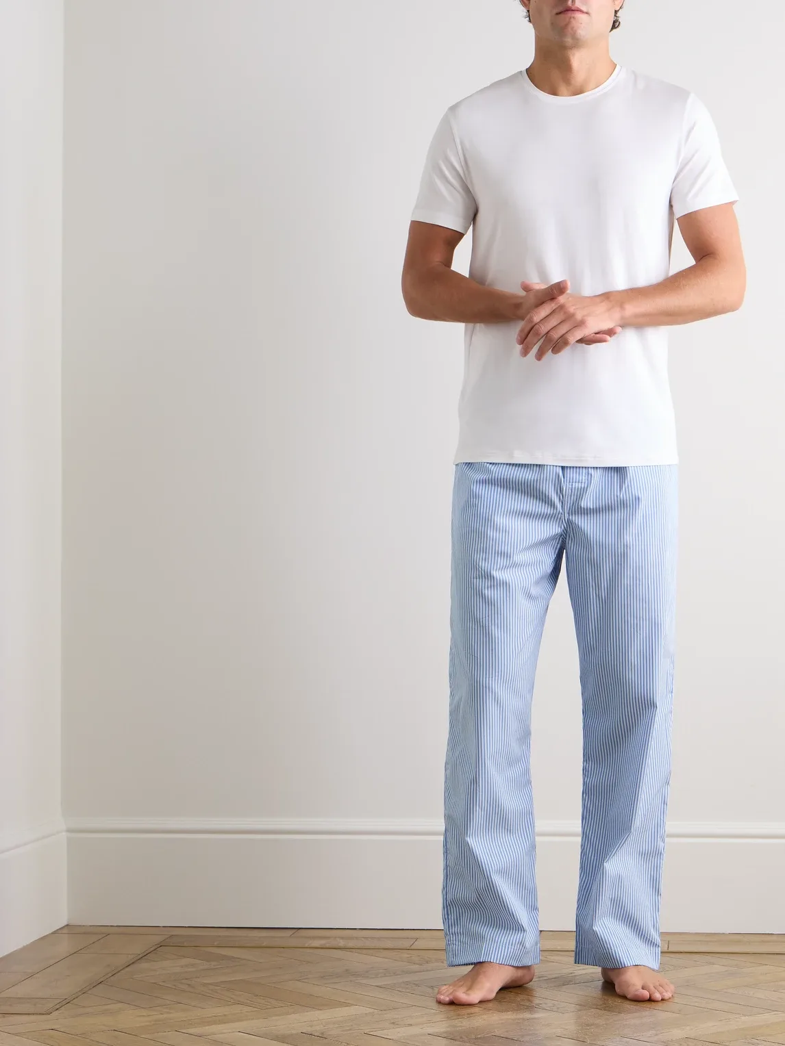 James Cotton-Poplin Pyjama Trousers