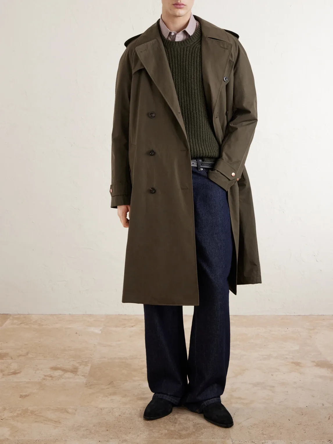 Private White V.C. the Despatch Riders Double-Breasted Belted Cotton Trench Coat