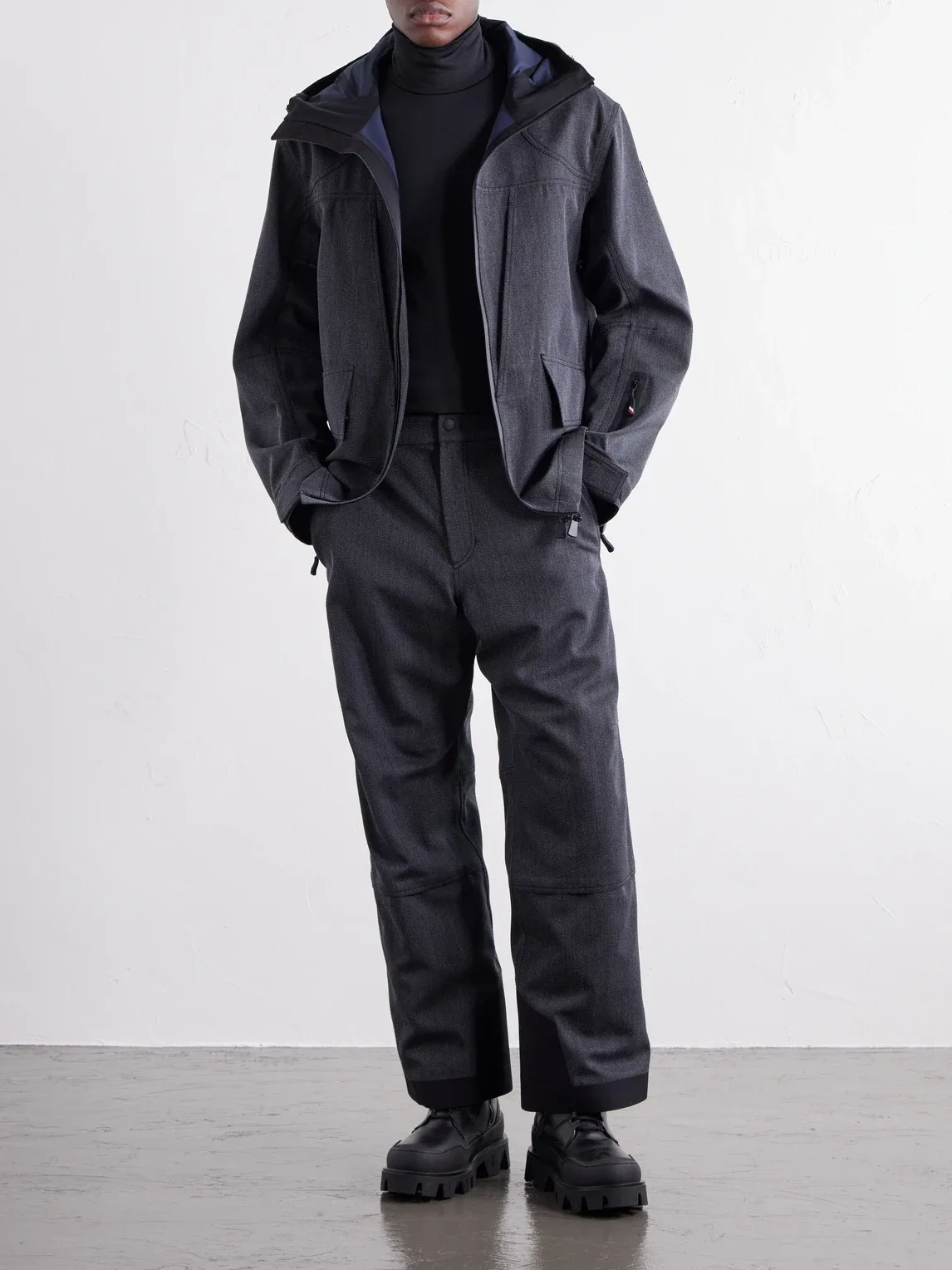 Moncler Grenoble Straight-Leg Padded Virgin Wool-Twill Ski Pants by Moncler
