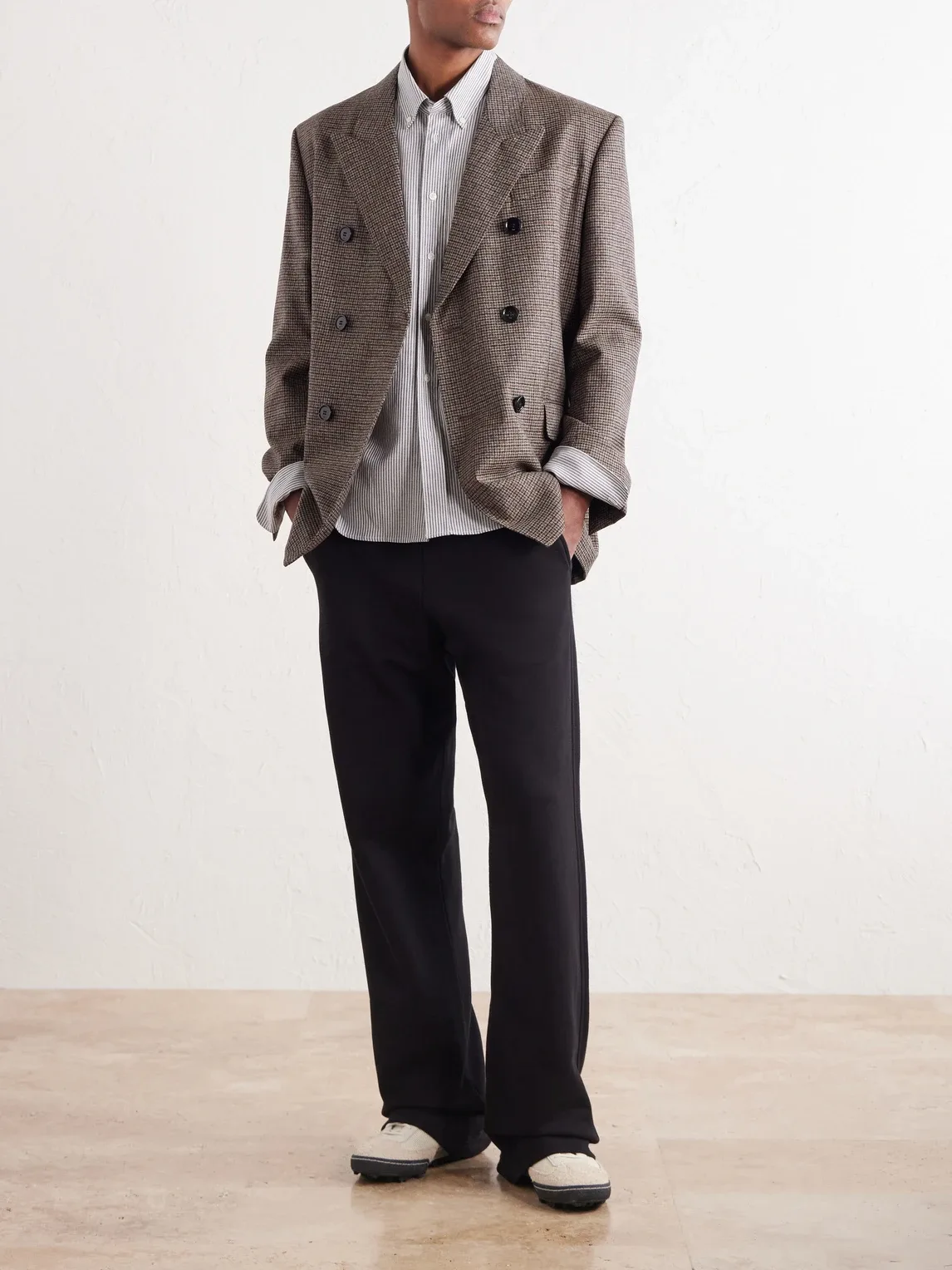 Logo-Embroidered Striped Cotton-Oxford Shirt