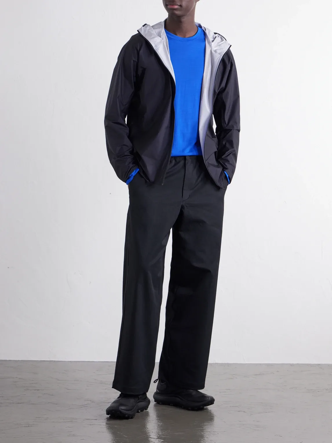 Hooded Pertex Shield Pro Shell Running Jacket by Goldwin