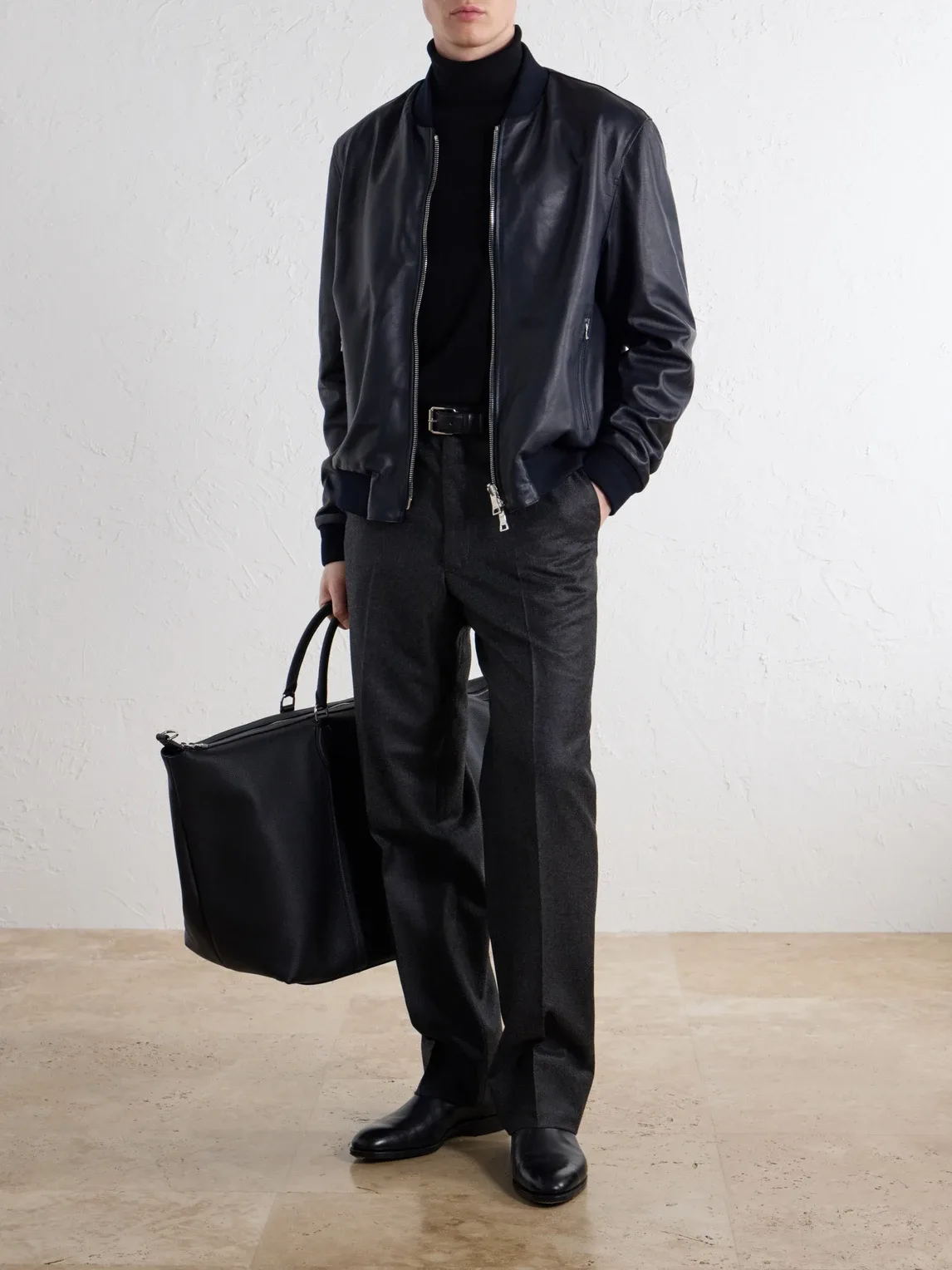 Reversible Leather Jacket by Mr P