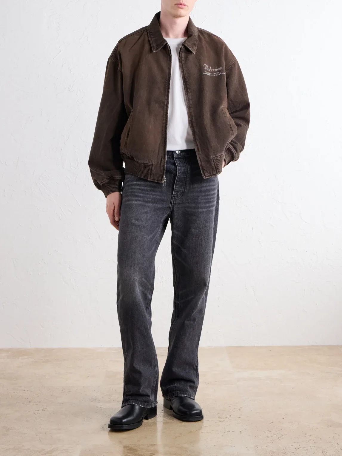 Wipeout Distressed Cotton-Twill Jacket
