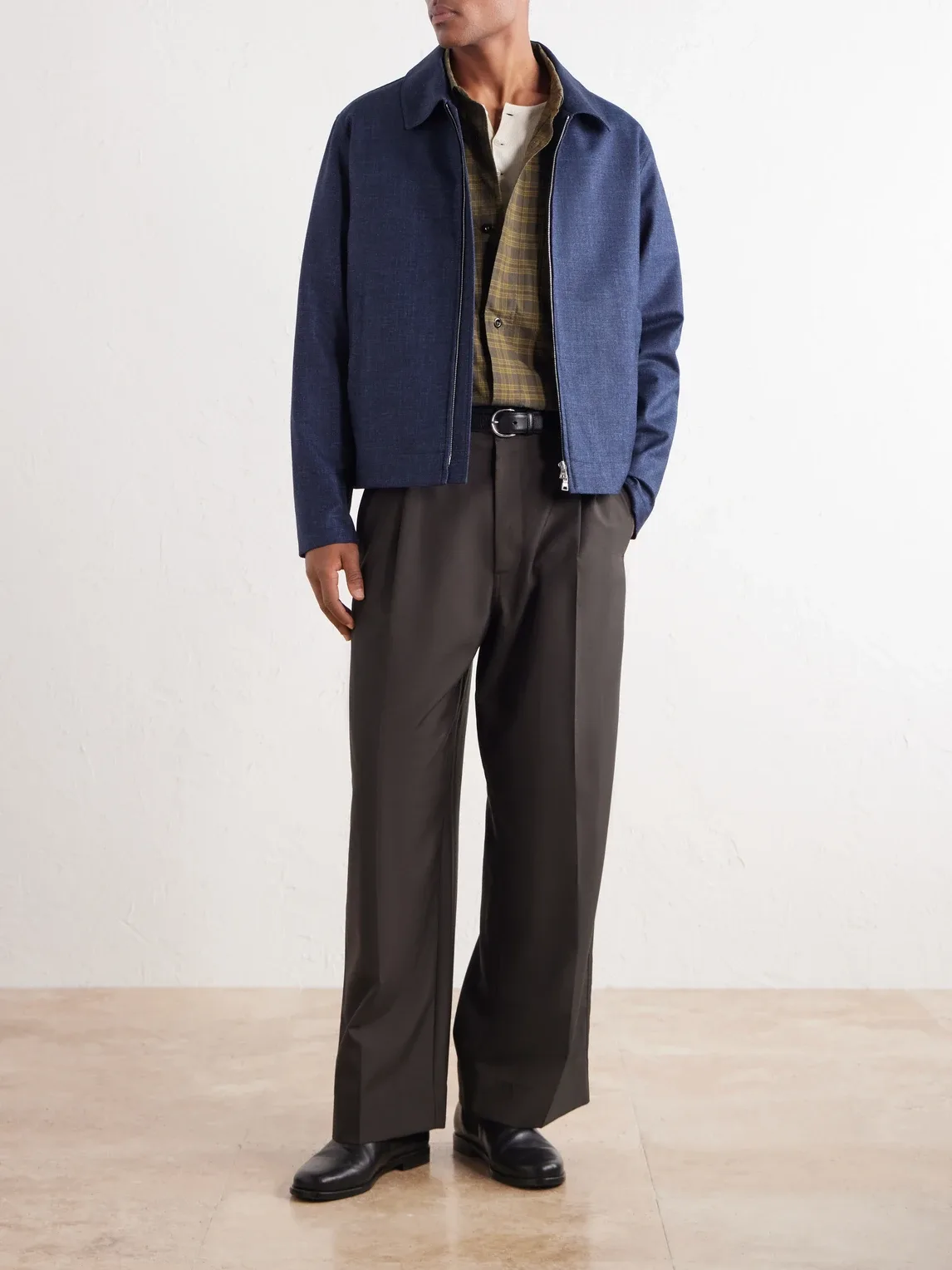 Wool, Silk and Cotton-Blend Blouson Jacket