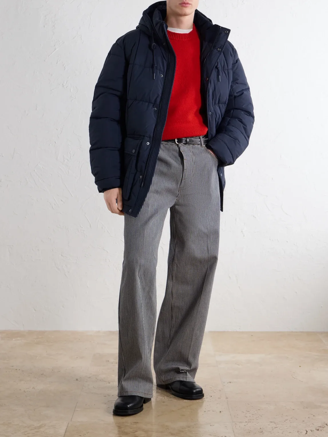 Joshua Hooded Quilted Shell Down Jacket
