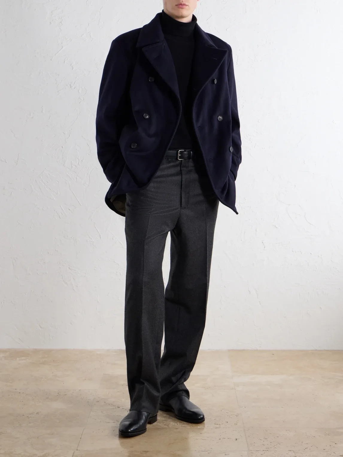 Great Portland Double-Breasted Wool and Cashmere-Blend Twill Coat