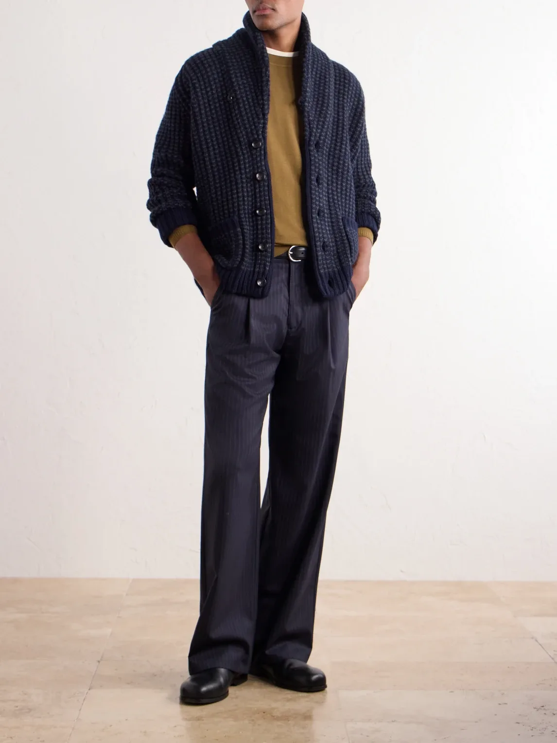 Kensington Shawl-Collar Cashmere Cardigan