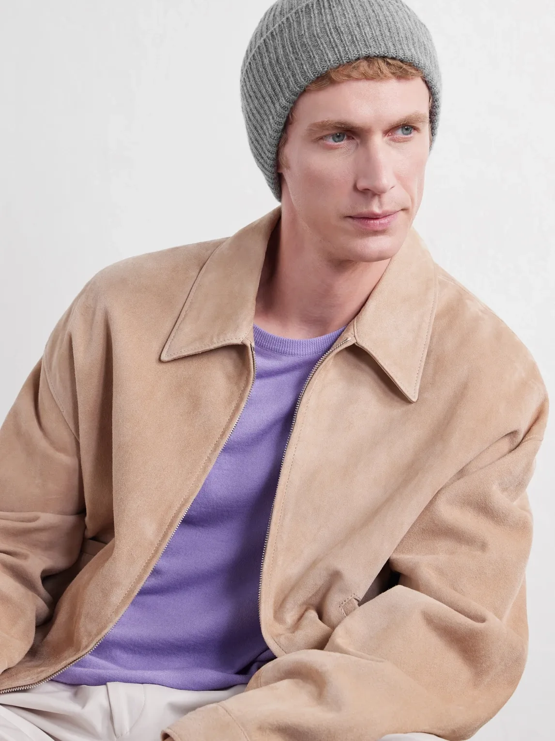 Ribbed Cashmere Beanie by Anderson & Sheppard
