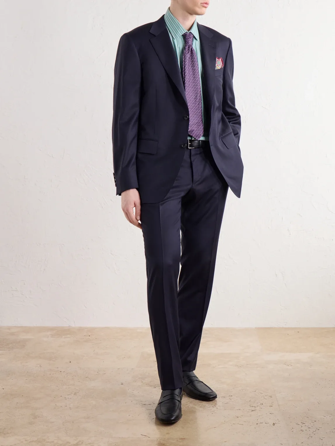 Slim-Fit Tapered Wool-Twill Suit Trousers