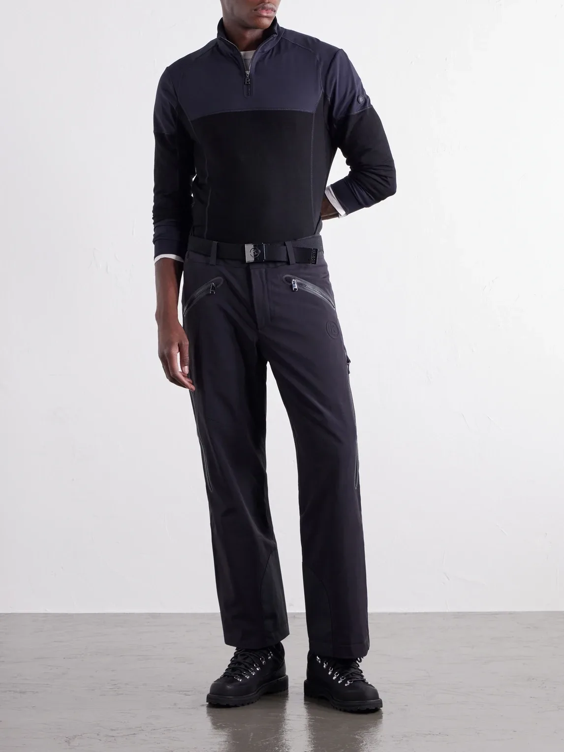 Tim-T Straight-Leg Belted Padded Shell Ski Pants