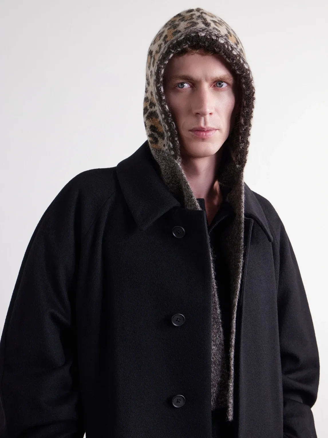 Leopard-Intarsia Knitted Beanie by Kapital