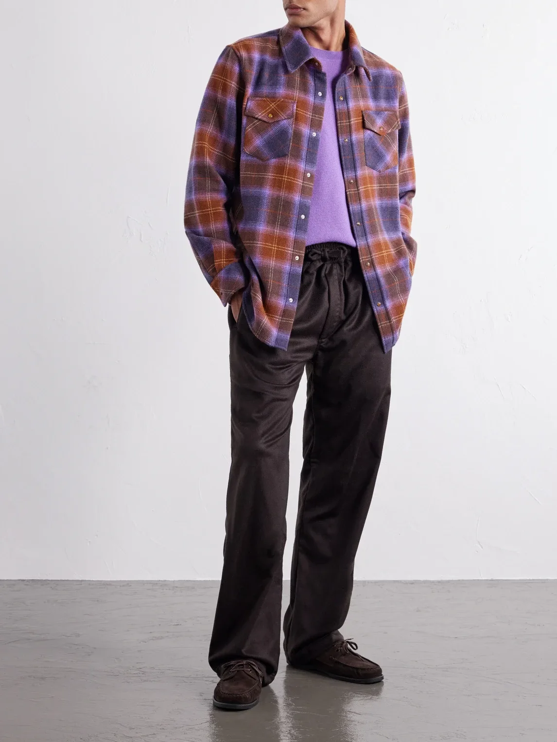 Tartan Cashmere-Flannel Shirt