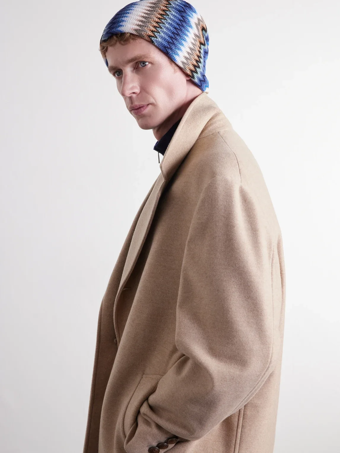 Striped Crochet-Knit Wool-Blend Beanie by Missoni