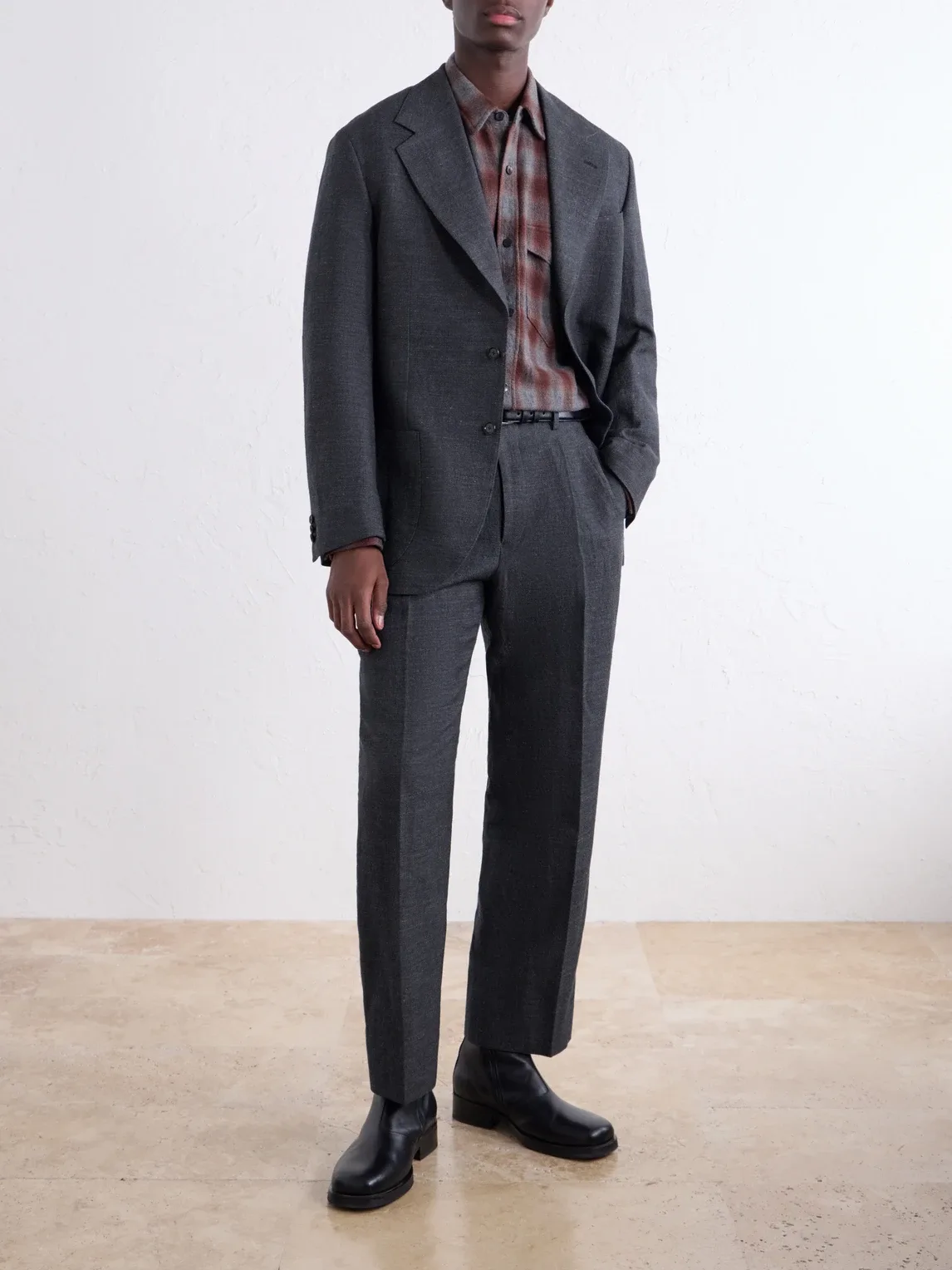 Straight-Leg Wool, Linen and Hemp-Blend Suit Trousers