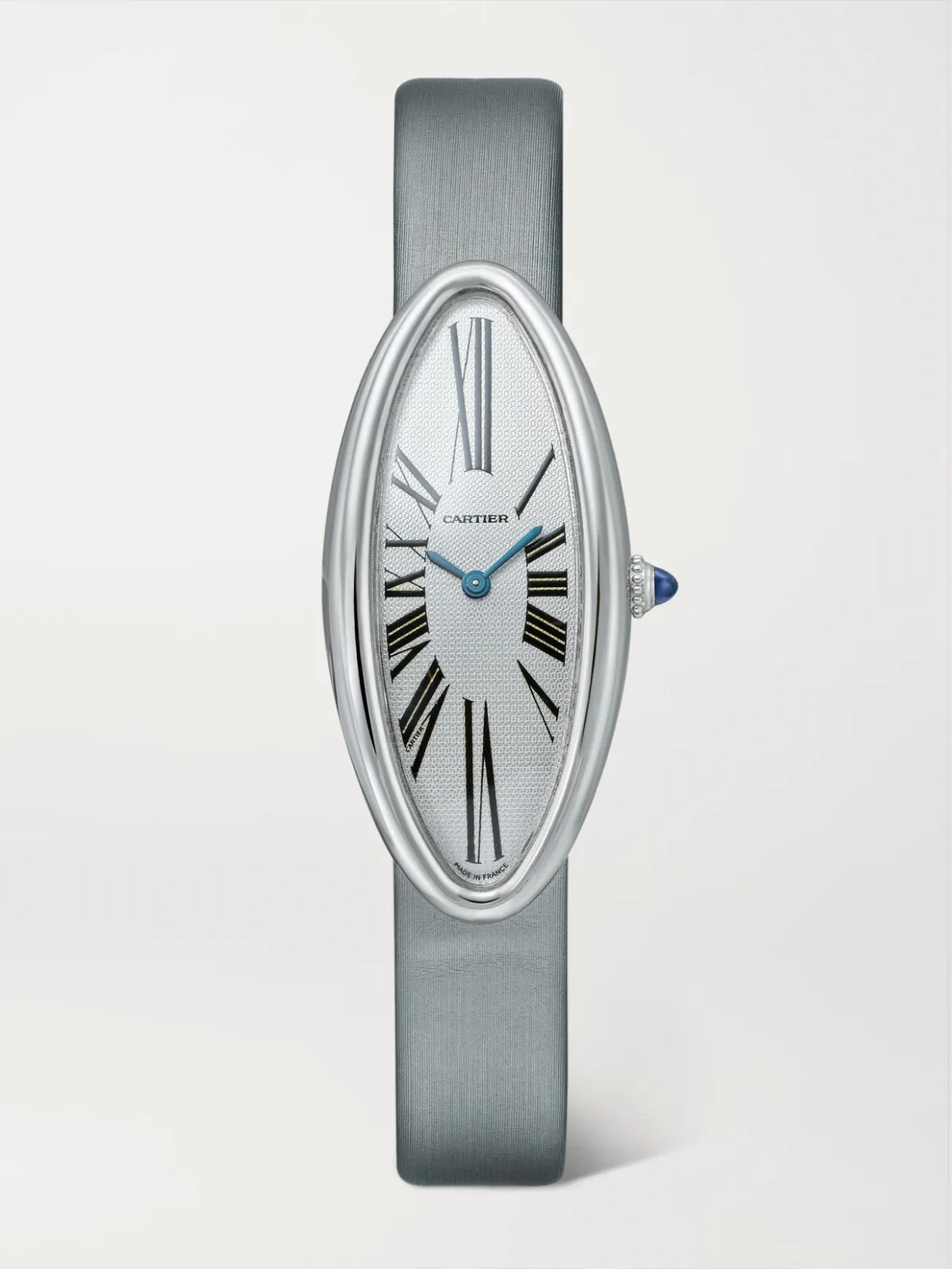 - Cartier Vintage Baignoire Allongée Model 2514 47mm 18-karat White Gold And Satin Watch - by Stephanie Windsor