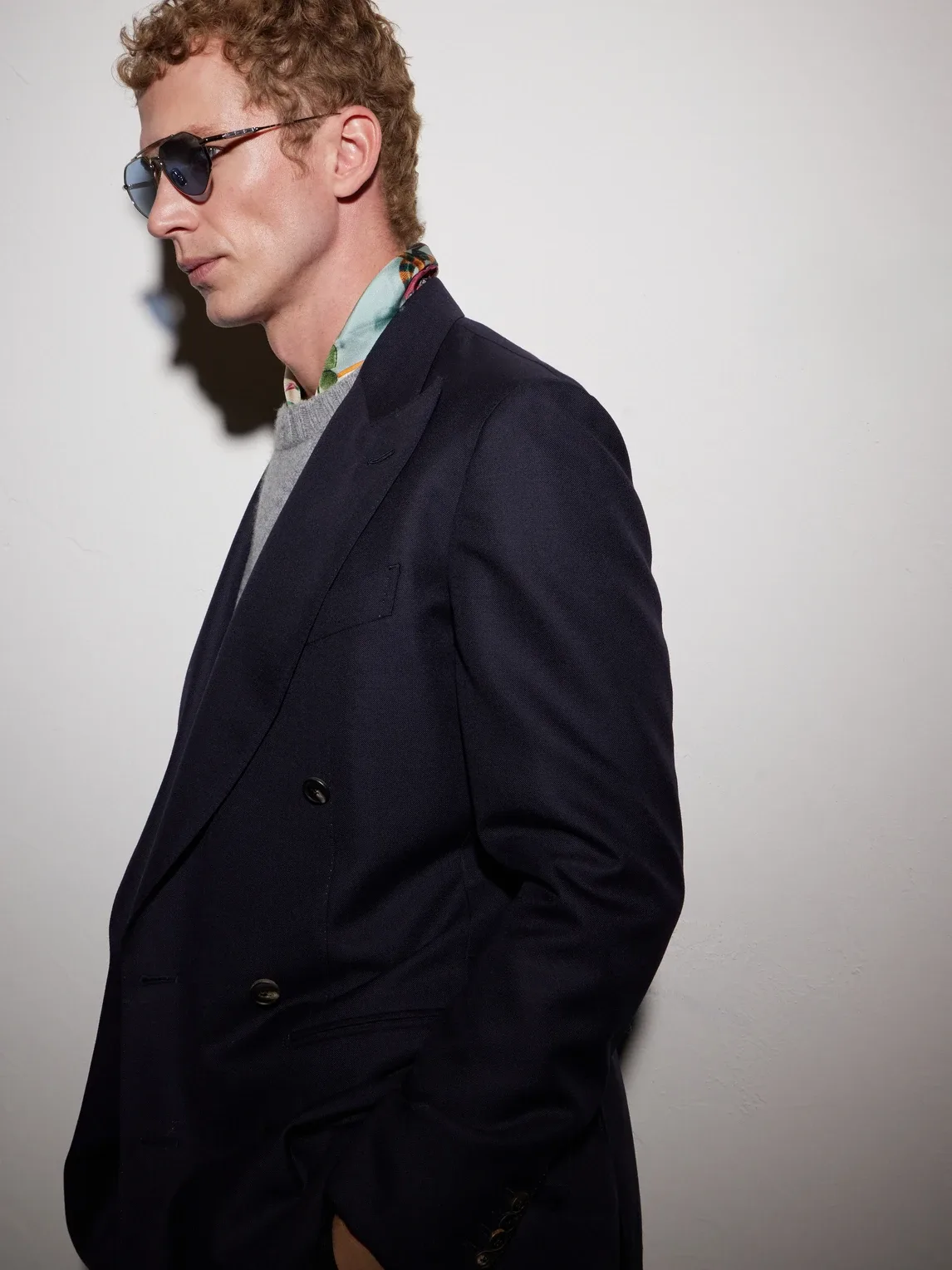 The Great Frog Lynott Aviator-Style Silver-Tone Titanium Sunglasses by Cutler and Gross