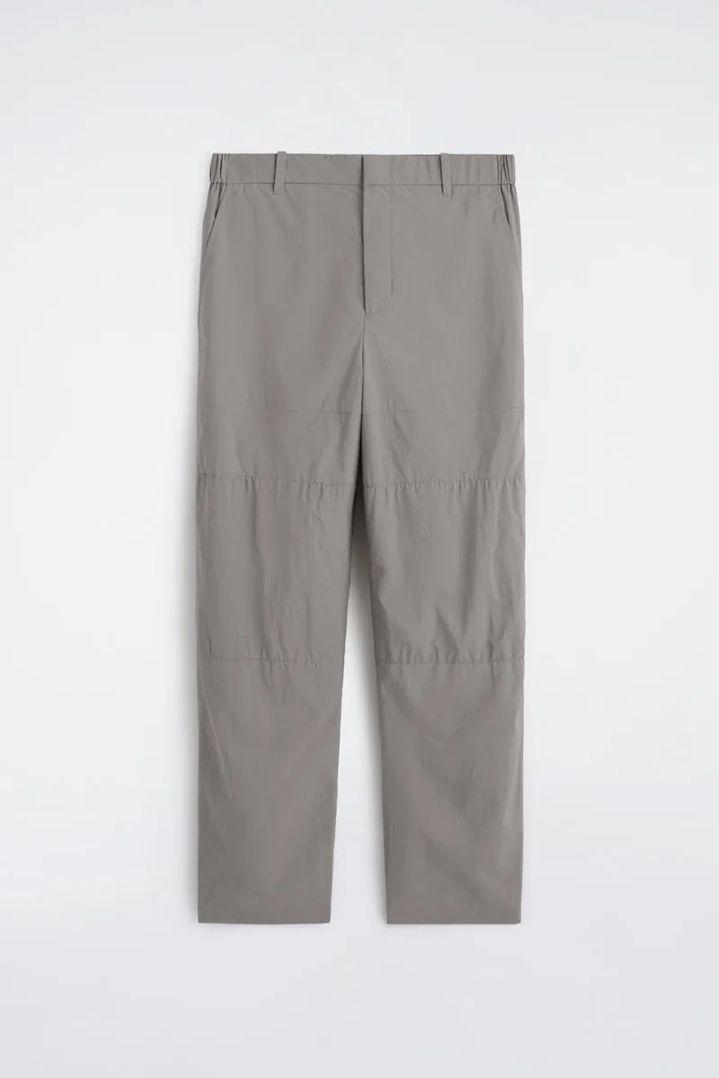 Nylon Barrel-Leg Relaxed-Fit Pants