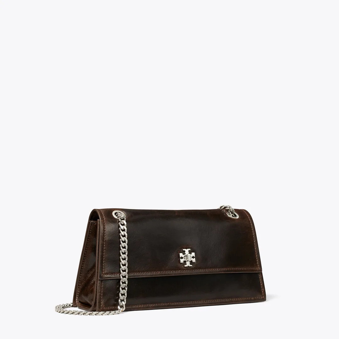 Kira Turnlock Distressed Shoulder Bag by Tory Burch