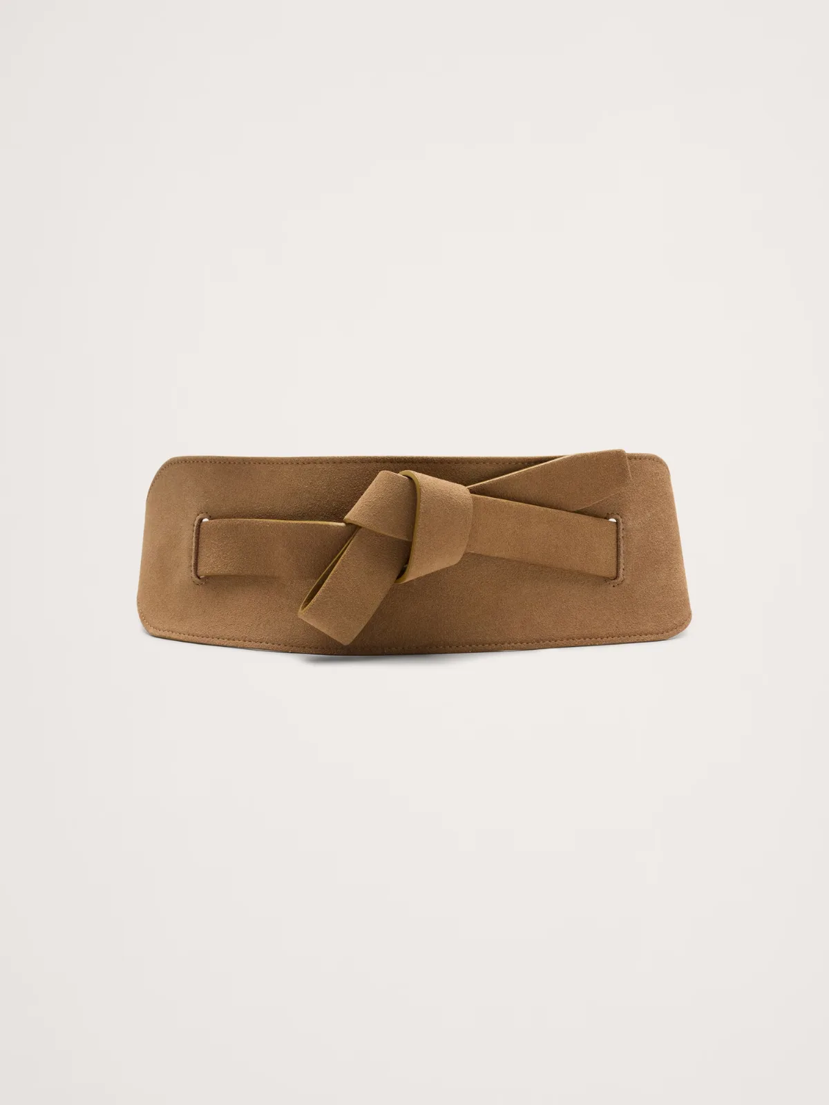Knotted Suede Corset Belt by Banana Republic