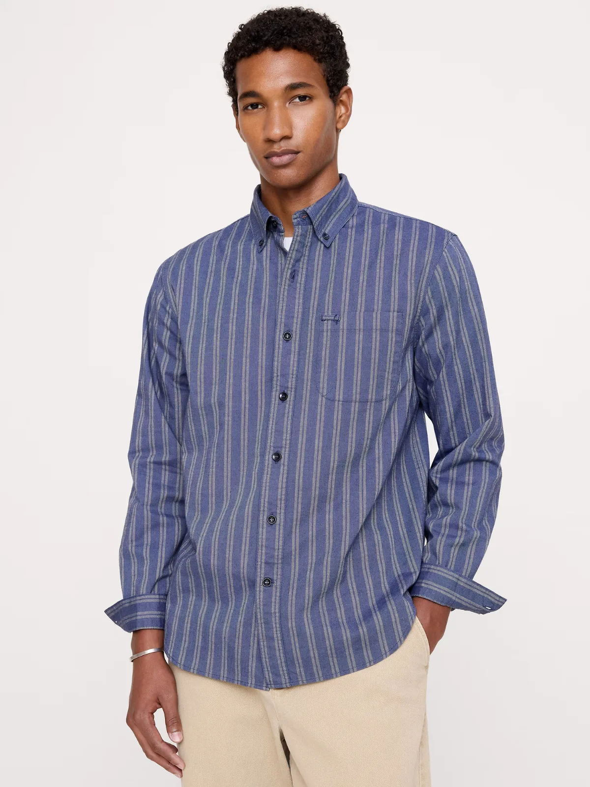 Standard-Fit Cotton Oxford Shirt by Banana Republic