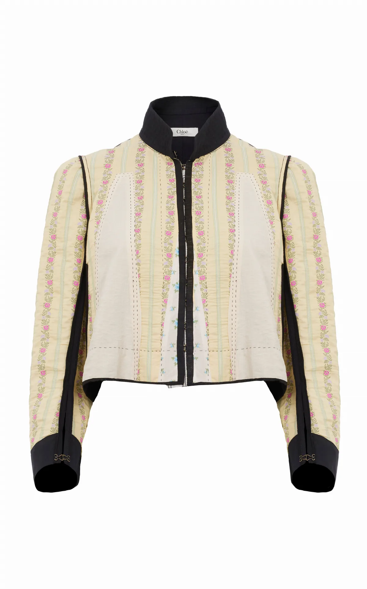 Floral Jacquard Cropped Jacket by Chloé
