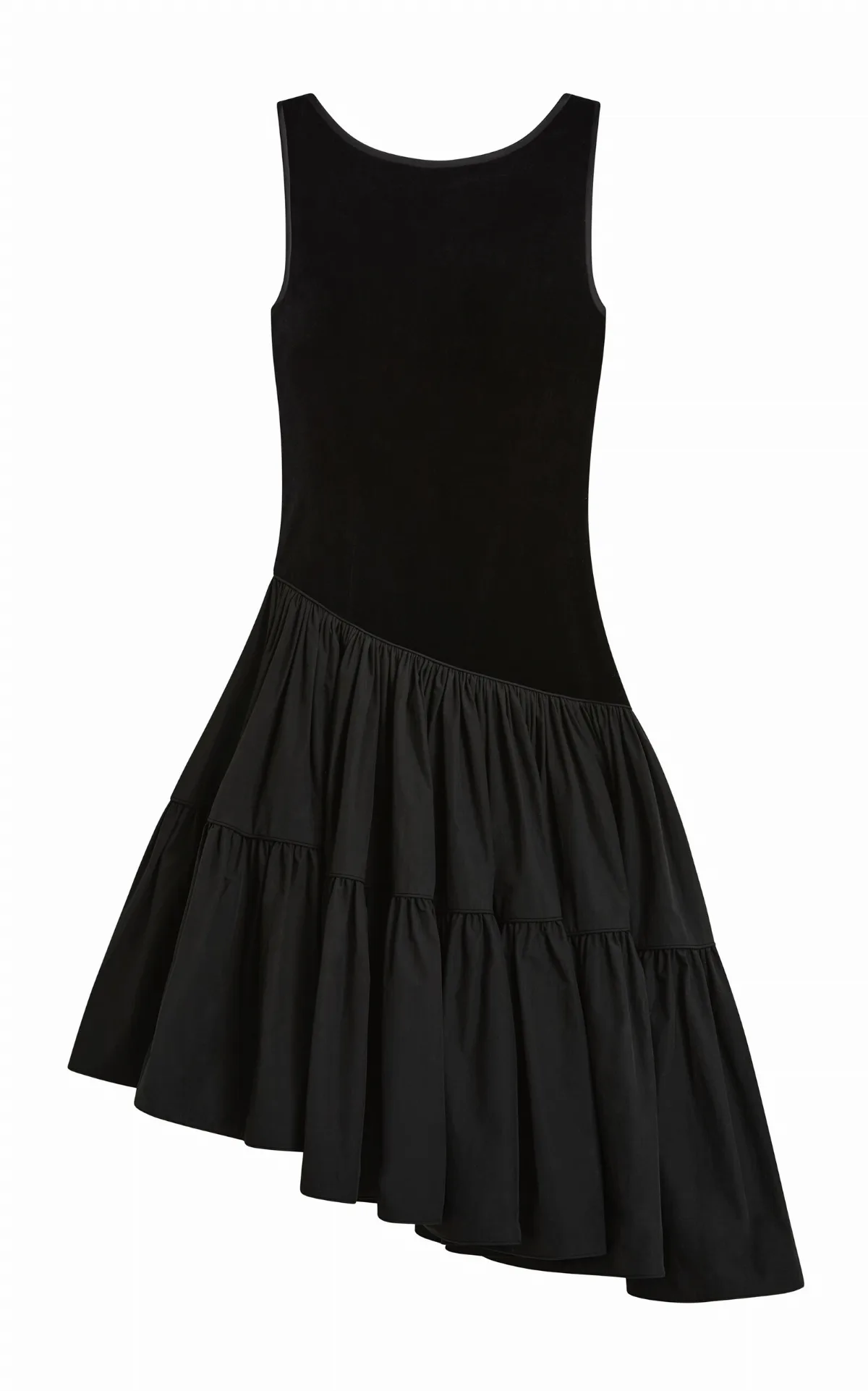 Dean Drop-Waist Cotton Velvet Midi Dress by Posse