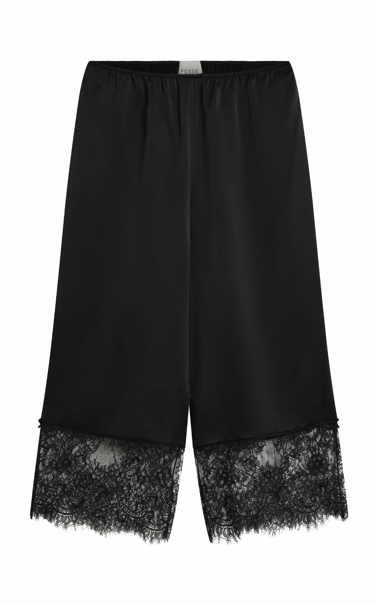 Blake Lace-Trimmed Silk Wide-Leg Pants by Posse