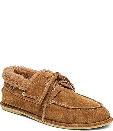 Launa Suede Faux Fur Loafers by Dolce Vita