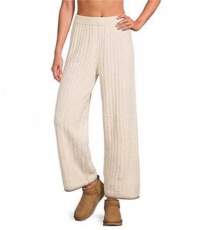 Straight Leg Cable Knit Coordinating Pants by UGG
