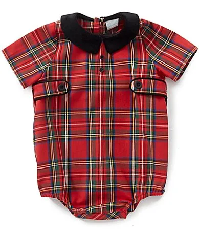 Peter Pan Collar Plaid Bubble by Edgehill Collection