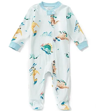Snow Riding Dinosaur Footed Coverall by Burts Bees