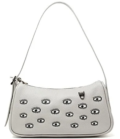 Lucas All Over Eyes Embroidery Hobo Mini Handbag by Min & Mon